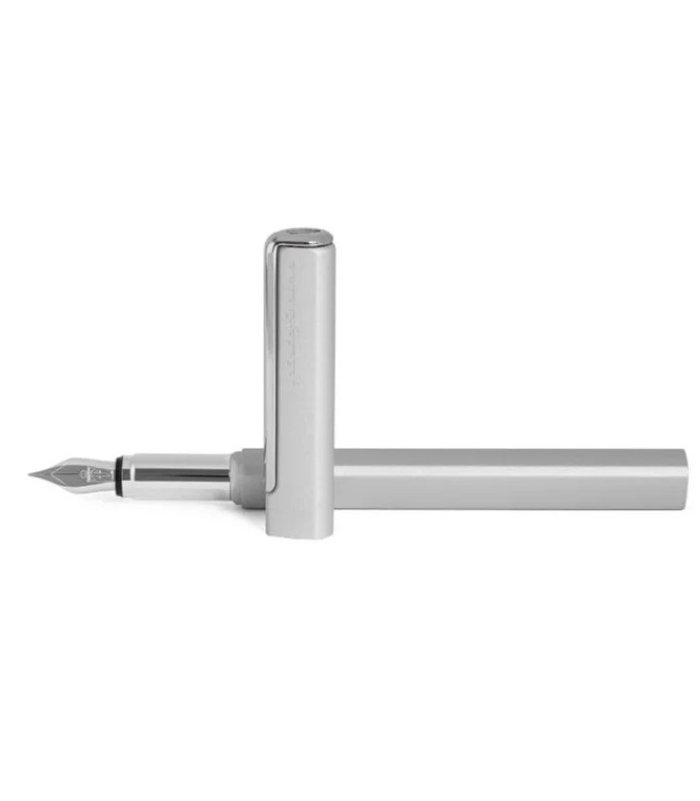 1 Pininfarina PF One Silver Fountain Pen - Image 1