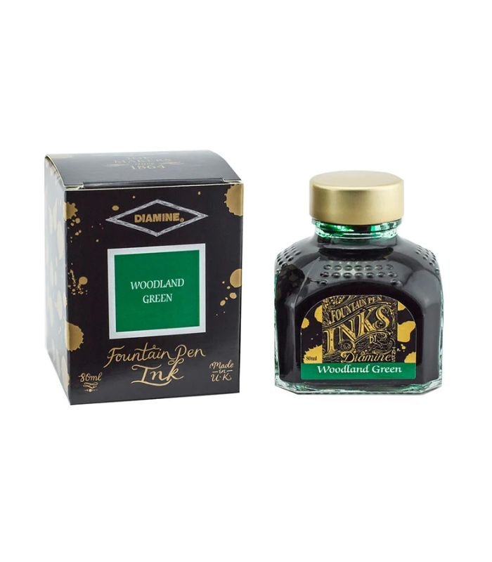 2 Diamine Standard Ink 80ml - Woodland Green - Image 1
