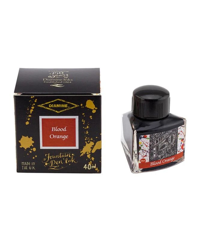 Diamine 150th Anniversary Ink 40ml - Blood Orange Diamine 150th Anniversary Ink 40ml - Blood Orange - Image 1