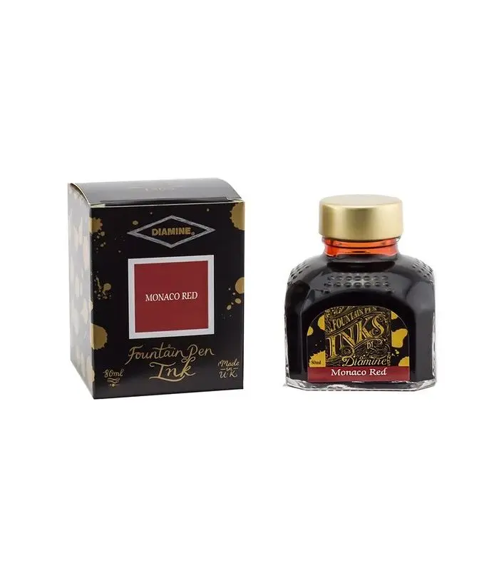 Diamine Standard Ink 80ml - Monaco Red Diamine Standard Ink 80ml - Monaco Red - Image 1