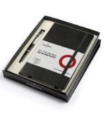 Sheaffer Giftset Brushed Chrome 100 Ballpoint Pen with Chrome Trim and  Notebook 9313