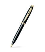Sheaffer Giftset Glossy Black 100 Ballpoint Pen with GT and Medium Notebook 9322 - Image 2