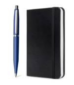Sheaffer Giftset Neon Blue VFM Ballpoint Pen with Chrome Trim and  Notebook 9401 - Image 2