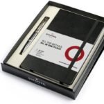 Sheaffer Giftset Ballpoint Pen with Gold Trim and Medium Notebook 9340