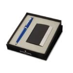 Sheaffer Giftset Glossy Blue Ballpoint Pen with CT and Card Holder 9339