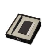 Sheaffer Giftset Matte Black 300 Ballpoint Pen with Black Trim and  Card Holder 9343