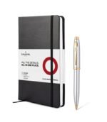 Sheaffer Giftset Ballpoint Pen with Gold Trim and Medium Notebook 9340 - Image 3