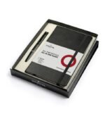 Sheaffer Giftset Matte Black 300 Ballpoint Pen with Black Trim and Medium Notebook 9343
