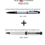 Parker Ambient Dark Grey Pen Combo – Rollerball & Ballpoint Pens Set