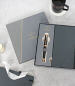 Parker Giftset Ambient Black Ballpoint Pen + Notebook
