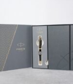 Parker Giftset Ambient Black Ballpoint Pen + Notebook