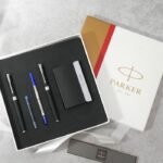 Parker Giftset Aster Matte Black CT Rollerball Pen + Fountain Pen