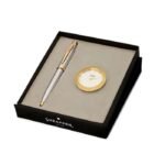 Sheaffer Giftset Ballpoint Pen with GT and Sheaffer Table Clock 9340
