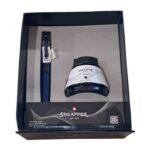 Sheaffer Giftset Blue Fountain Pen (M) with Glossy Black Trim and Skrip Ink Black 50 ml 9110