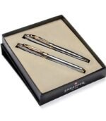 Sheaffer Giftset Bright Chrome 100 with GT Ballpoint & Fountain Pen (M) 9340