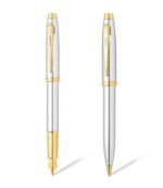 Sheaffer Giftset Bright Chrome 100 with GT Ballpoint & Fountain Pen (M) 9340 - Image 2