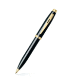 Sheaffer Giftset Glossy Black 100 Ballpoint Pen with GT and Sheaffer Table Clock 9322 - Image 2