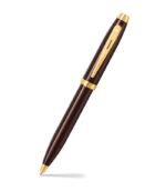 Sheaffer Giftset Glossy Brown Ballpoint Pen with GT and  Card Holder 9370 - Image 2