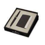 Sheaffer Giftset Matte Black 100 Ballpoint Pen with CT and  Card Holder 9317