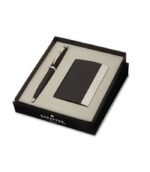 Sheaffer Giftset Matte Black 100 Ballpoint Pen with CT and  Card Holder 9317