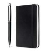 Sheaffer Giftset Matte Black VFM Ballpoint Pen with Chrome Trim and  Notebook 9405 - Image 4