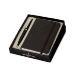Sheaffer Giftset Matte Black VFM Ballpoint Pen with Chrome Trim and  Notebook 9405