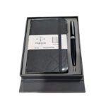 Parker Giftset Fusion Lacque Black CT Ball Pen + Small Notebook A6