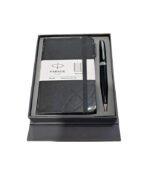 Parker Giftset Fusion Lacque Black CT Ball Pen + Small Notebook A6