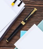 Parker Aster Giftset Lacque Black GT Rollerball Pen + Parker Pocket Watch - Image 5