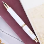 Moonman A1 New colored White Gold-No Clip Fine Foountain Pen MA1-120F