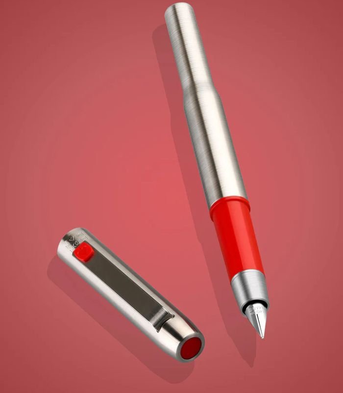 Untitled design (6) Moonman B25 Red-Treasure bead pen 0.5mm MB25B-05 - Image 1