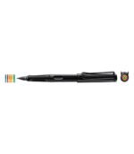 Lamy 0B1 Fountain pen Safari All Black Multi incl.Set of 6 coloured rings - Image 3