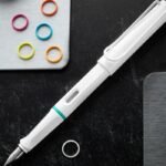 Lamy 0B1 Fountain Pen Safari All White Multi incl. Set of 6 Coloured Rings