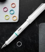 Lamy 0B1 Fountain Pen Safari All White Multi incl. Set of 6 Coloured Rings