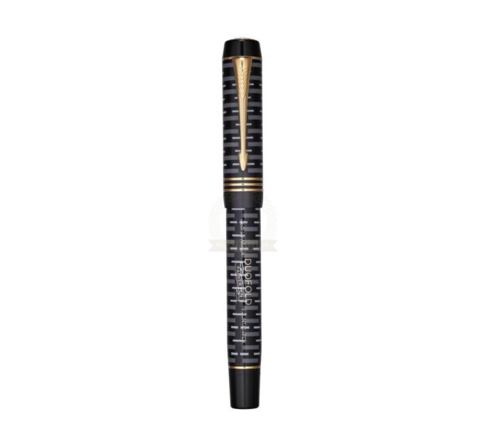 Parker Duofold Black Gold Trim Fountain Pen - Image 3
