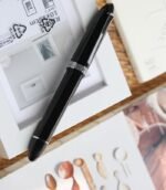 Moonman V60 Triangle Pen Black Silver Clip Fountain Pen MV60-02E - Image 5