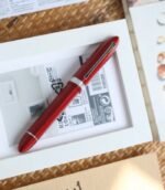 Moonman V60 Triangle Pen Red Silver Clip Fountain Pen MV60-04E - Image 5