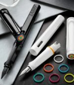 Lamy 0B1 Fountain Pen Safari All White Multi incl. Set of 6 Coloured Rings - Image 2