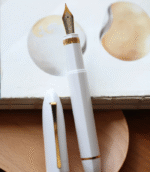 Moonman V60 Triangle Pen White Gold Clip Fountain Pen MV60-13E - Image 4