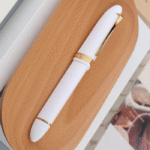 Moonman V60 Triangle Pen White Gold Clip Fountain Pen MV60-13E