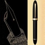 Moonman V60 Triangle Pen Black Gold Clip Fountain Pen MV60-12E