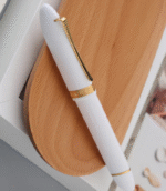 Moonman V60 Triangle Pen White Gold Clip Fountain Pen MV60-13E - Image 3