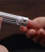 Moonman V1 Vacuum Silvery Fountain Pen MV1-01E - Image 2