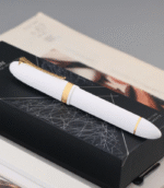 Moonman V60 Triangle Pen White Gold Clip Fountain Pen MV60-13E - Image 2