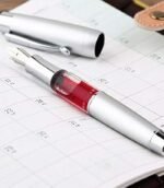 Moonman T2 Silver Fine Fountain Pen MT2-01F - Image 2