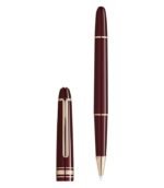 Montblanc Burgundy Red Rollerball Pen 163 - Image 2