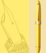 Moonman V60 Triangle Pen Yellow Gold Clip Fountain Pen MV60-11E - Image 6