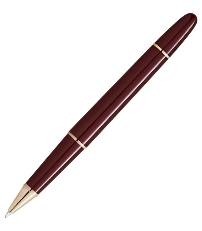7 Montblanc Burgundy Red Rollerball Pen 163 - Image 1