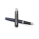 Waterman Hemisphere Colour Blocking Black & Blue CT Fountain Pen - Image 2