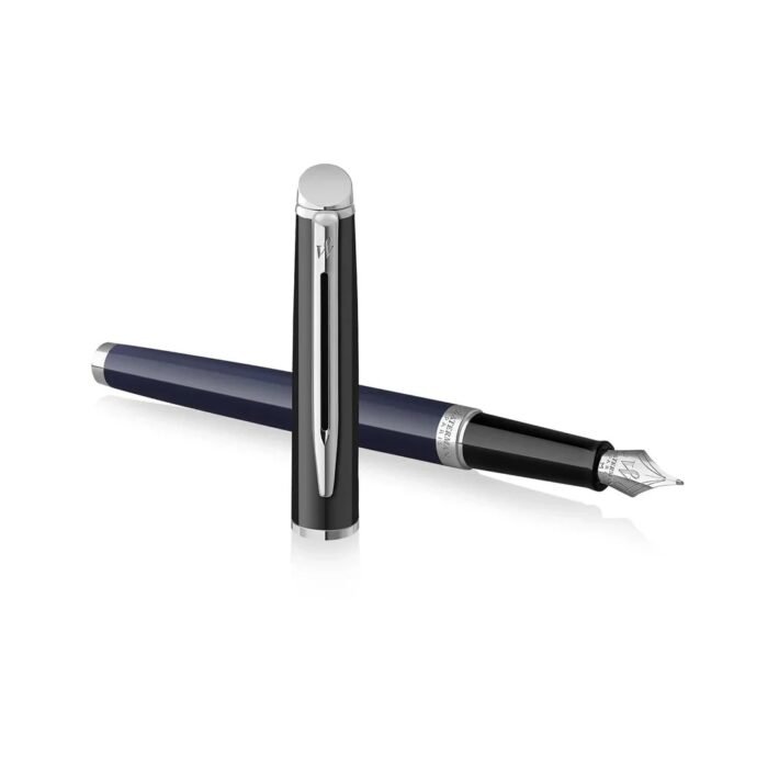 Waterman Hemisphere Colour Blocking Black & Blue CT Fountain Pen - Image 2